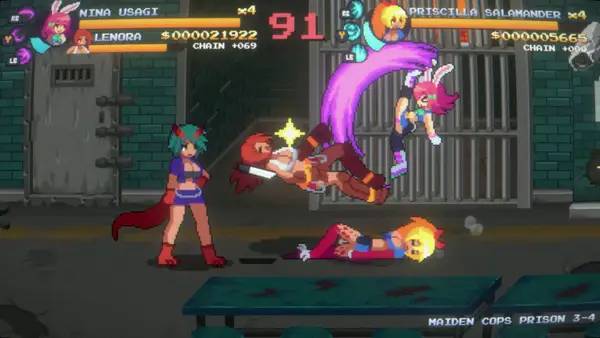 Иллюстрация уровня Maiden Cops с деталями окружения