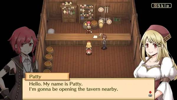 Иллюстрация уровня Marenian Tavern Story  Patty and the Hungry God с деталями окружения