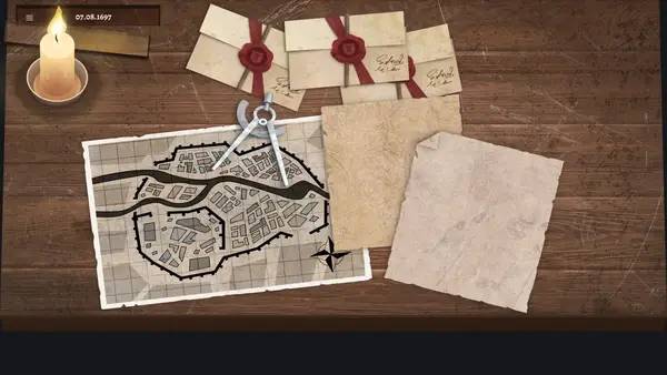 Иллюстрация уровня Master Of Secrets Dark Europe с деталями окружения