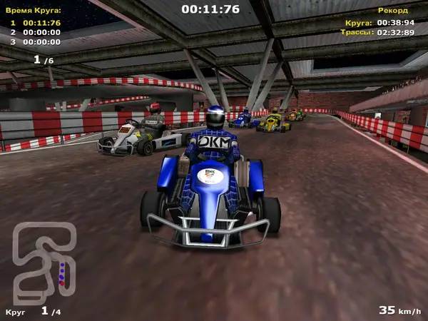 Иллюстрация уровня Michael Schumacher Racing World Kart 2002 с деталями окружения