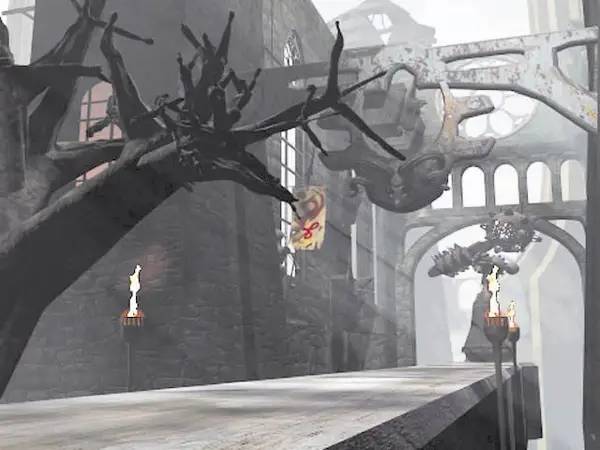 Иллюстрация уровня Might and Magic 8  Day of the Destroyer с деталями окружения