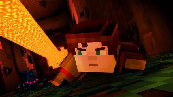 Иллюстрация уровня Minecraft  Story Mode - A Telltale Games Series с деталями окружения