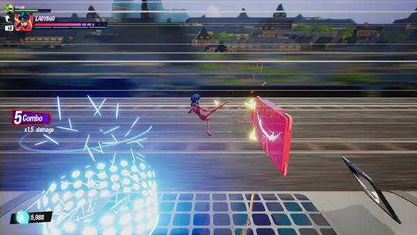 Иллюстрация уровня Miraculous - Paris Under Siege с деталями окружения