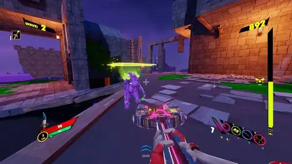 Иллюстрация уровня Mist Hunter с деталями окружения