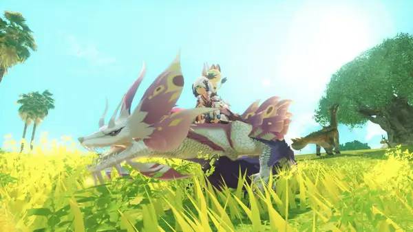 Иллюстрация уровня Monster Hunter Stories 2  Wings of Ruin с деталями окружения