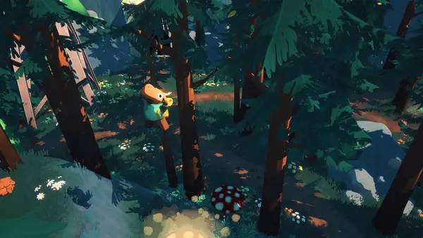 Иллюстрация уровня Moose Lost in the Woods с деталями окружения