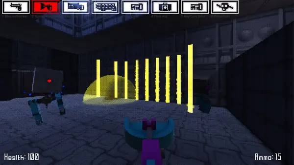 Иллюстрация уровня Murder Machine Mini с деталями окружения