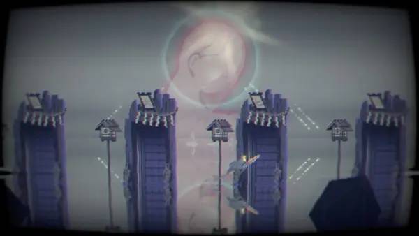 Иллюстрация уровня Narita Boy с деталями окружения