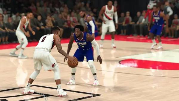 Иллюстрация уровня NBA 2K21 с деталями окружения