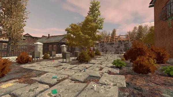 Иллюстрация уровня Need For Drink с деталями окружения