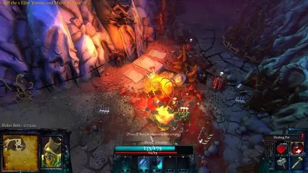 Иллюстрация уровня Nekro с деталями окружения