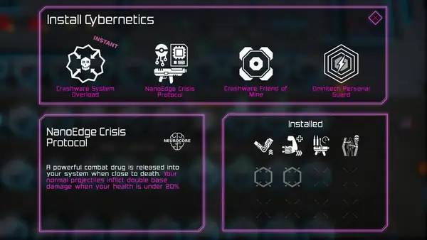 Иллюстрация уровня Neon Chrome с деталями окружения