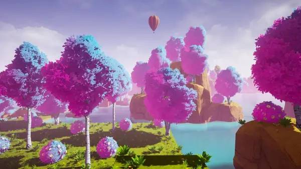 Иллюстрация уровня Neon Horizon Eclipse с деталями окружения