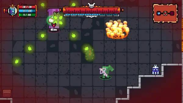 Иллюстрация уровня NETHER DUNGEONS с деталями окружения