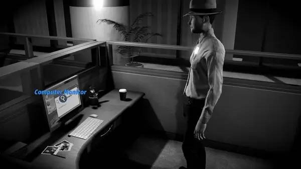 Иллюстрация уровня Nick Bounty and the Dame with the Blue Chewed Shoe с деталями окружения