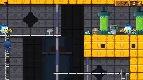 Иллюстрация уровня Niels Penguin Adventure с деталями окружения