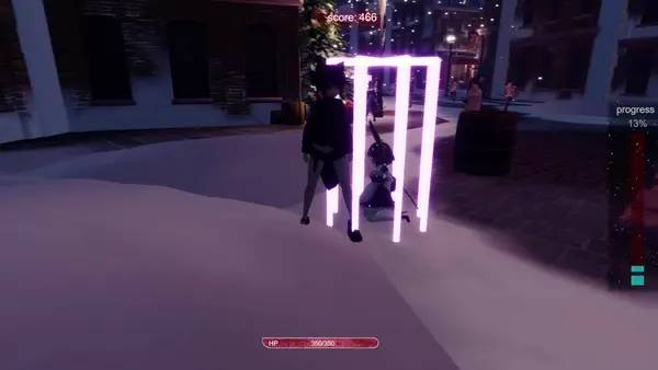 Иллюстрация уровня Night of the Witch's Invasion с деталями окружения