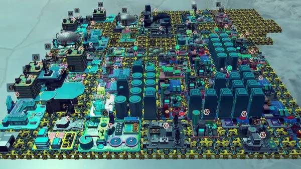 Иллюстрация уровня nStations с деталями окружения