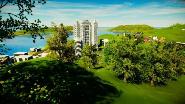 Иллюстрация уровня Oligopoly Industrial Revolution с деталями окружения