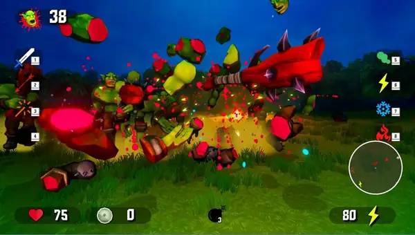 Иллюстрация уровня Orc Raid с деталями окружения