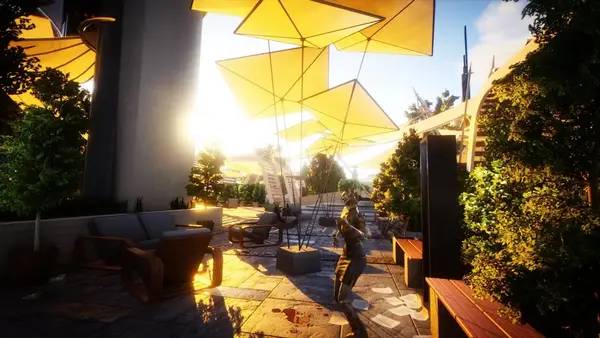 Иллюстрация уровня P.A.M.E.L.A. с деталями окружения