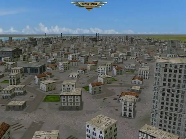 Иллюстрация уровня Pacific Storm с деталями окружения