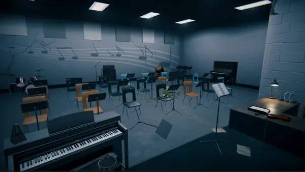 Иллюстрация уровня Para Eyes с деталями окружения