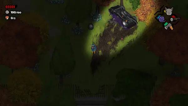 Иллюстрация уровня Park Story с деталями окружения