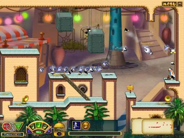 Иллюстрация уровня Penguins! с деталями окружения