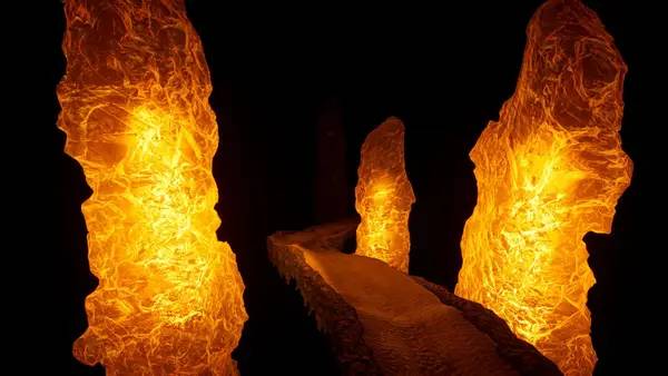 Иллюстрация уровня Photonic Distress с деталями окружения