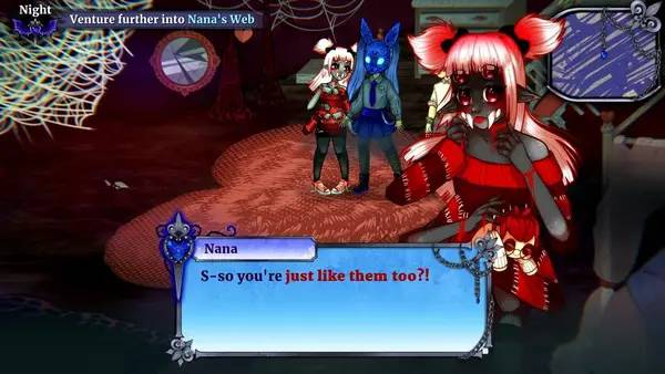 Иллюстрация уровня Pinku Kult Hex Mortis с деталями окружения