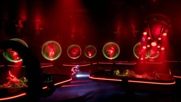 Иллюстрация уровня PLANET ALPHA с деталями окружения