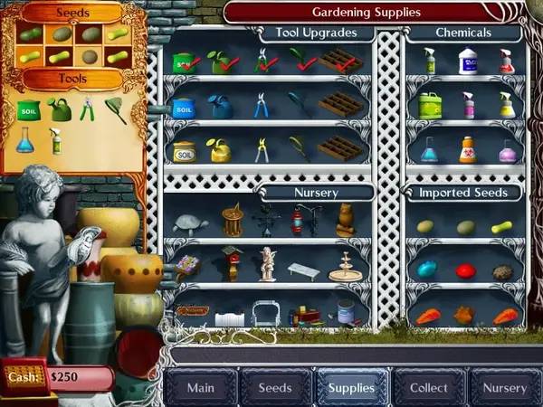 Иллюстрация уровня Plant Tycoon с деталями окружения