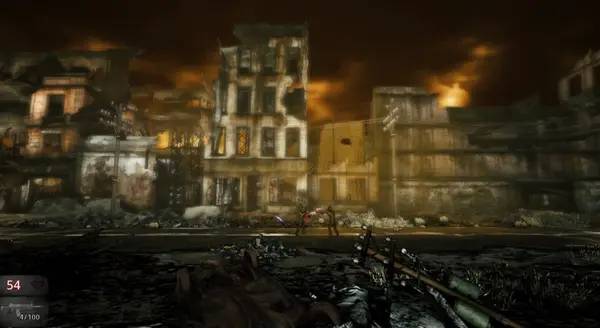 Иллюстрация уровня Post War Dreams с деталями окружения