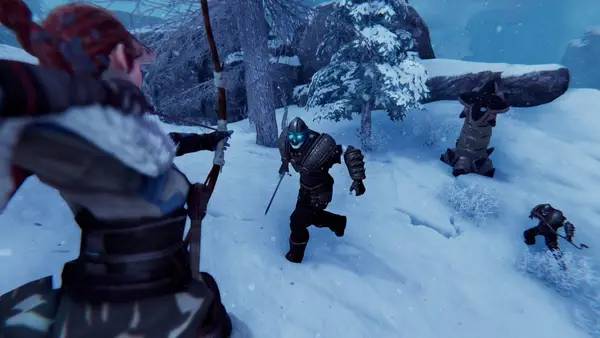 Иллюстрация уровня Praey for the Gods с деталями окружения