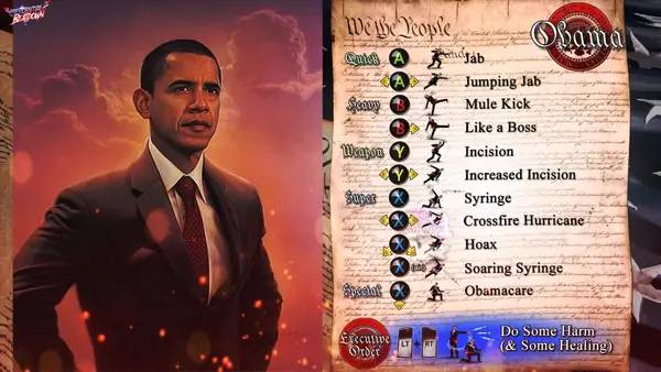 Иллюстрация уровня Presidential Beatdown с деталями окружения