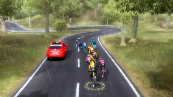 Иллюстрация уровня Pro Cycling Manager 2021 с деталями окружения