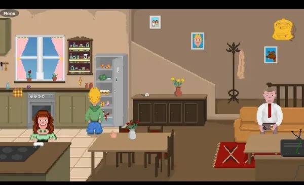 Иллюстрация уровня Professor Crackbrain - And the awakening of the weredog с деталями окружения