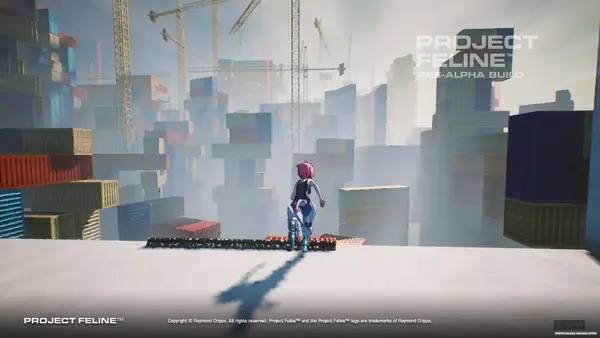 Иллюстрация уровня Project Feline с деталями окружения