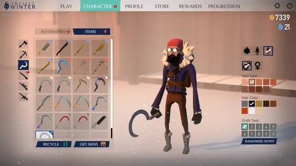 Иллюстрация уровня Project Winter с деталями окружения