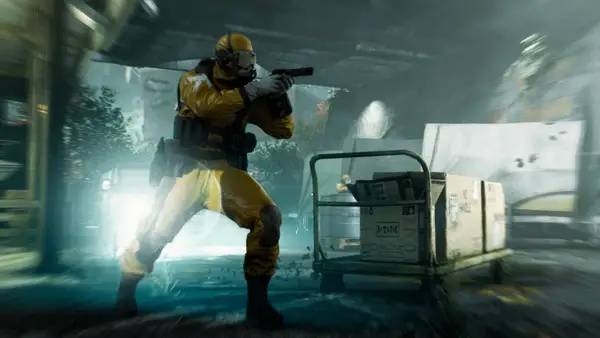 Иллюстрация уровня Quantum Break с деталями окружения