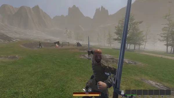 Иллюстрация уровня QUESTSCAPE Survival с деталями окружения