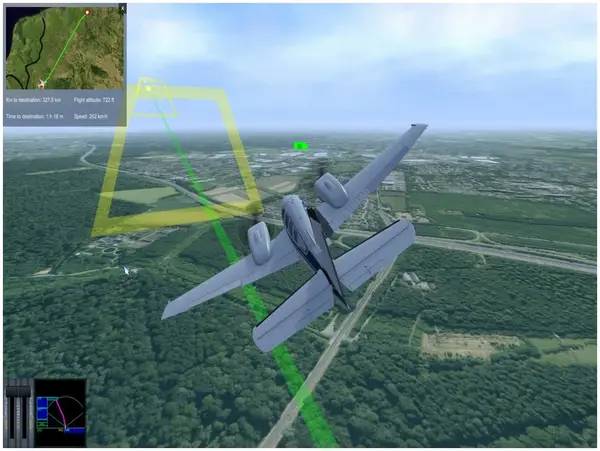 Иллюстрация уровня Ready for Take off A320 Simulator с деталями окружения