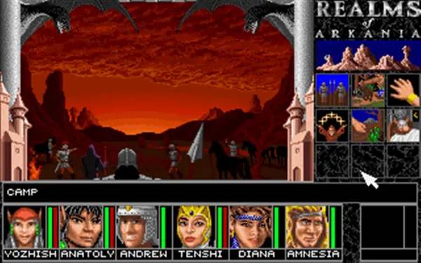 Иллюстрация уровня Realms of Arkania 1 - Blade of Destiny Classic с деталями окружения