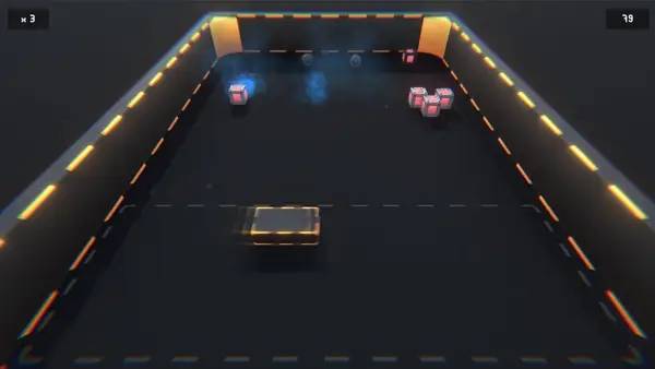 Иллюстрация уровня Rebound Ball с деталями окружения