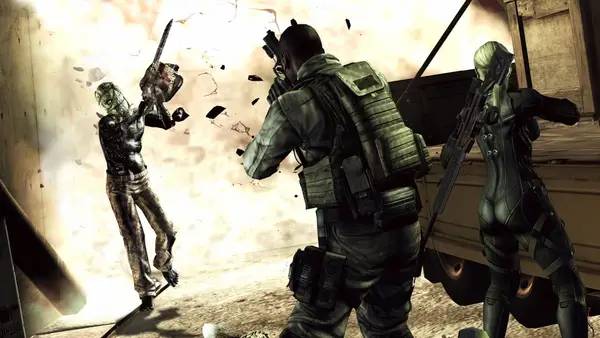 Иллюстрация уровня Resident Evil 5 - UNTOLD STORIES BUNDLE с деталями окружения