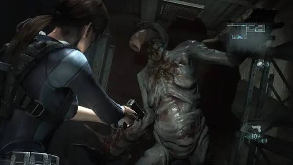 Иллюстрация уровня Resident Evil Revelations с деталями окружения