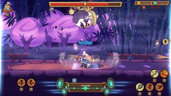 Иллюстрация уровня Rhythm Fighter с деталями окружения