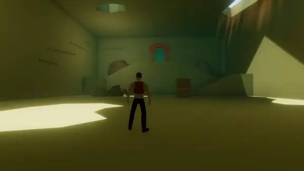 Иллюстрация уровня Richard West and the Golden Mask с деталями окружения