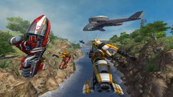 Иллюстрация уровня Riptide GP2 с деталями окружения